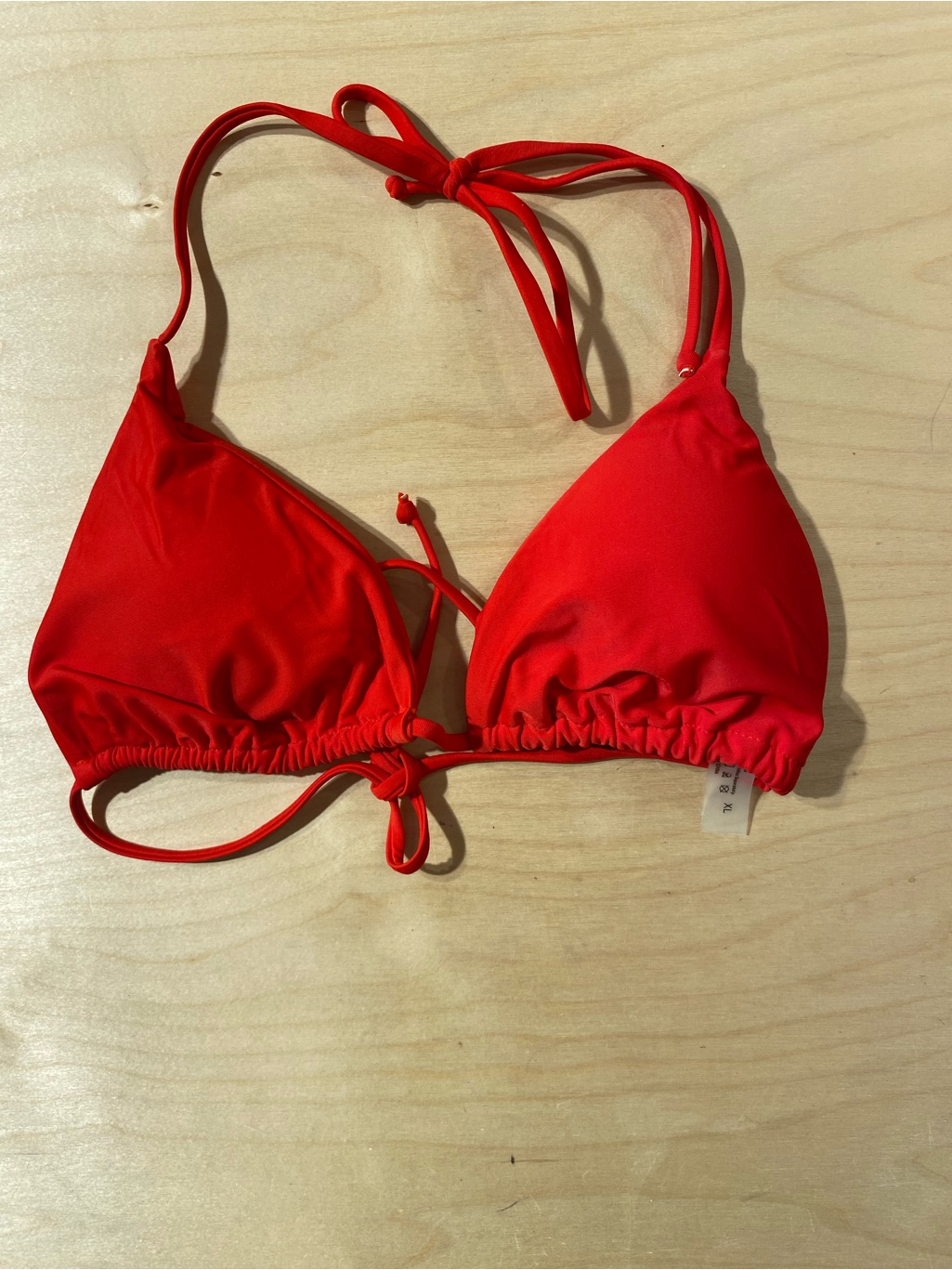 Red Triangle Bikini Top Xl (Rg)